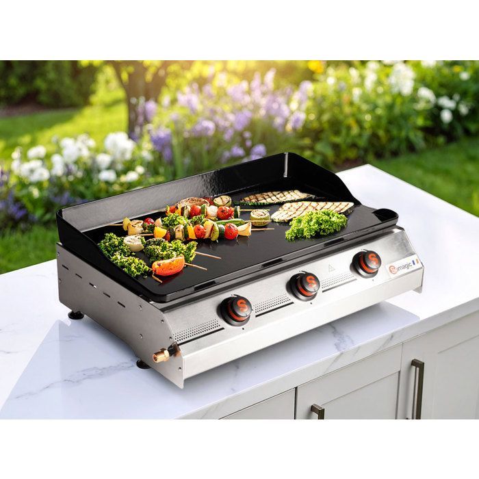 Chapa a gás So Premium com 3 queimadores - 10,5 kW