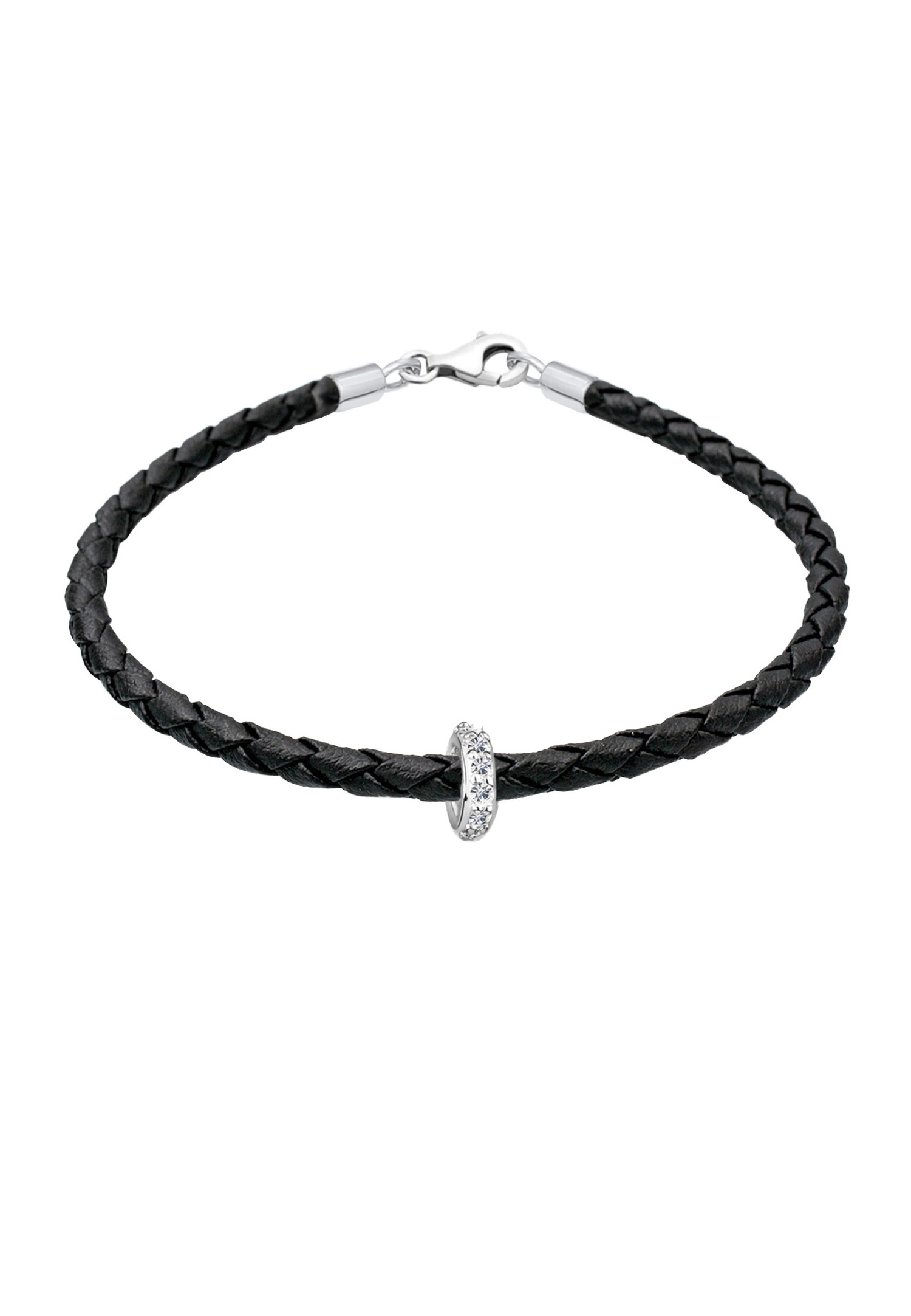 Elli Femmes tressées avec cristaux en argent sterling 925