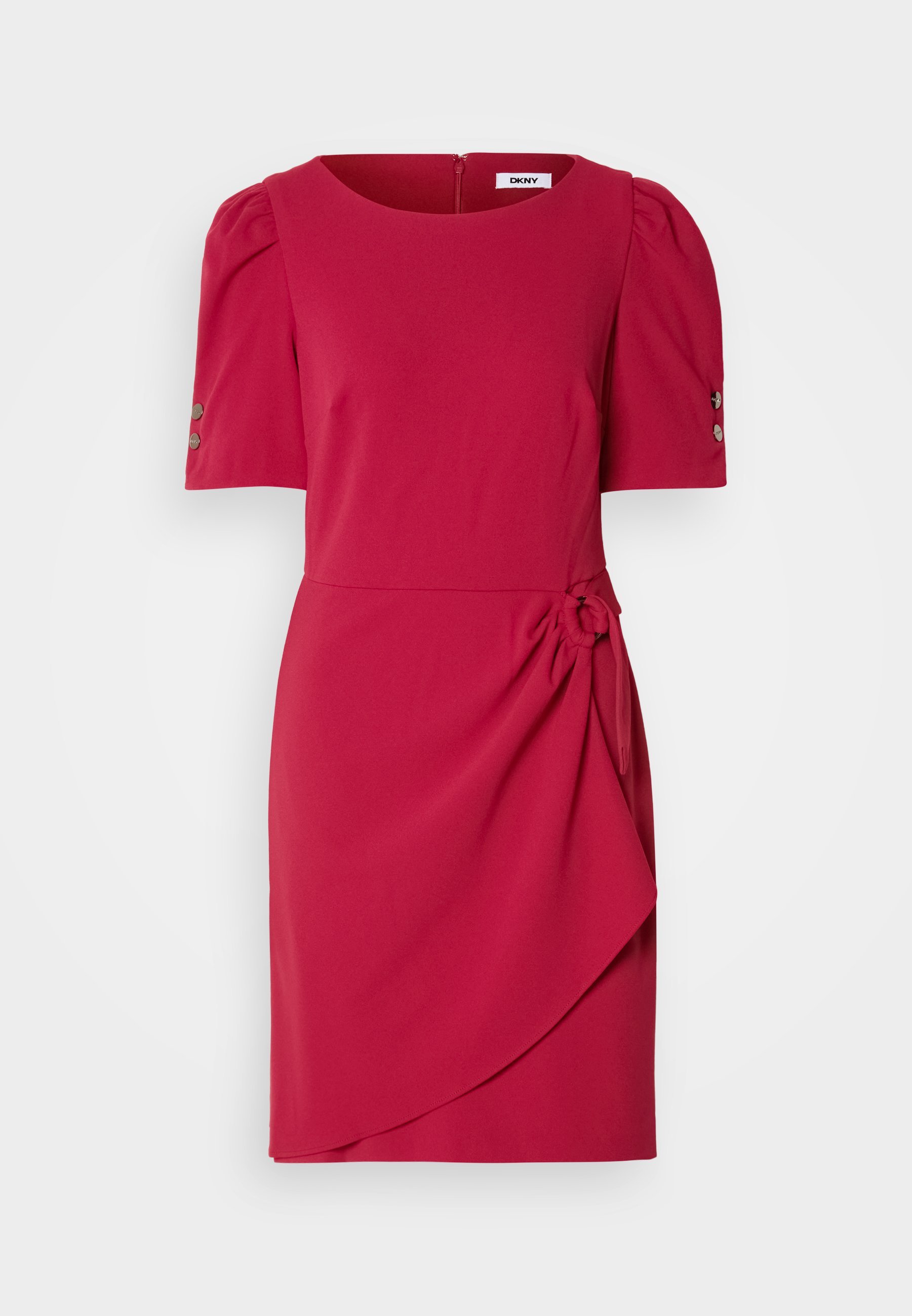 DKNY nep-wikkelrok - Rechte jurk - bietenkleur