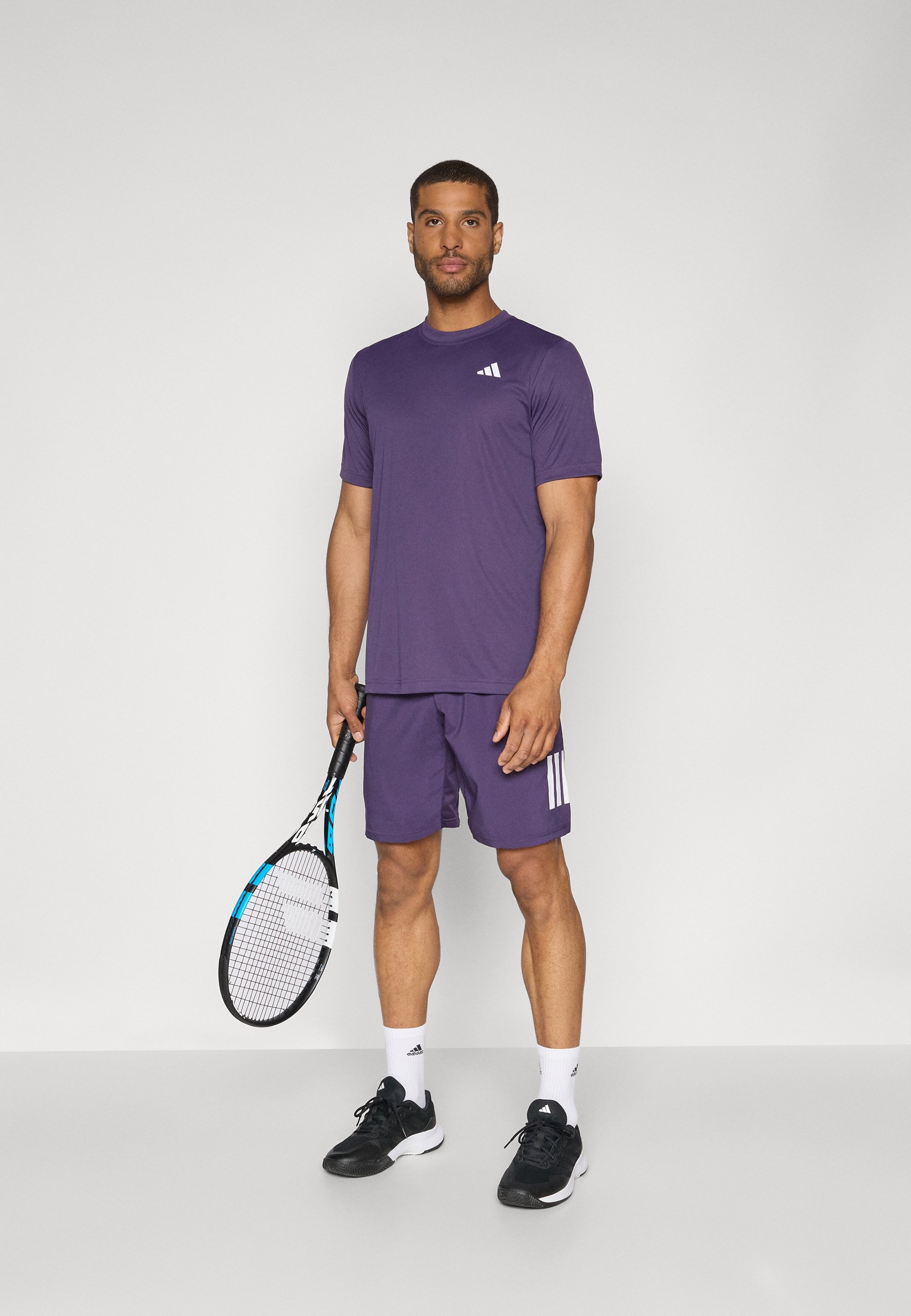 adidas Performance CLUB TEE - T-shirt sportiva - prugna aurora