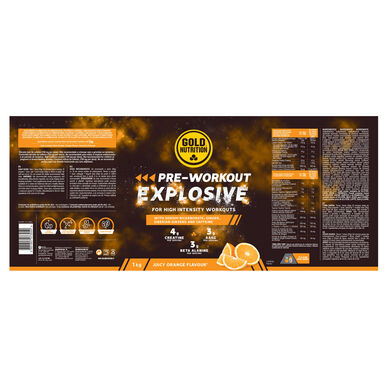 GOLDNUTRITION Räjähtävä appelsiini ennen treeniä 1 kg 1 kg