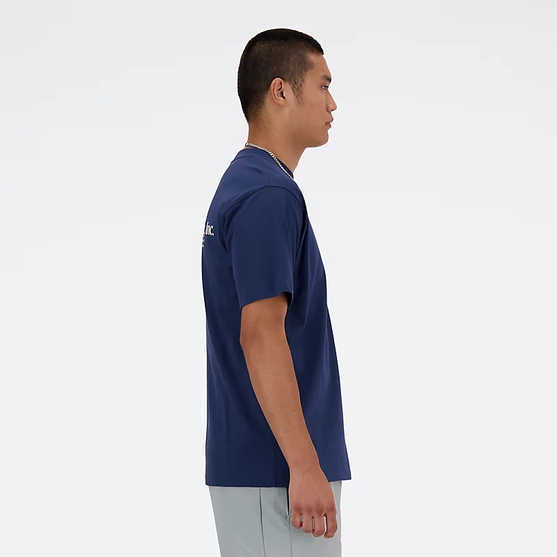 Tricou de atletism pentru bărbați cu imprimeu floral - NB BLEUMARIN