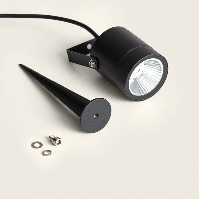 Spot Extérieur LED 3W sur Piquet Fern EasyFit 12V Noir