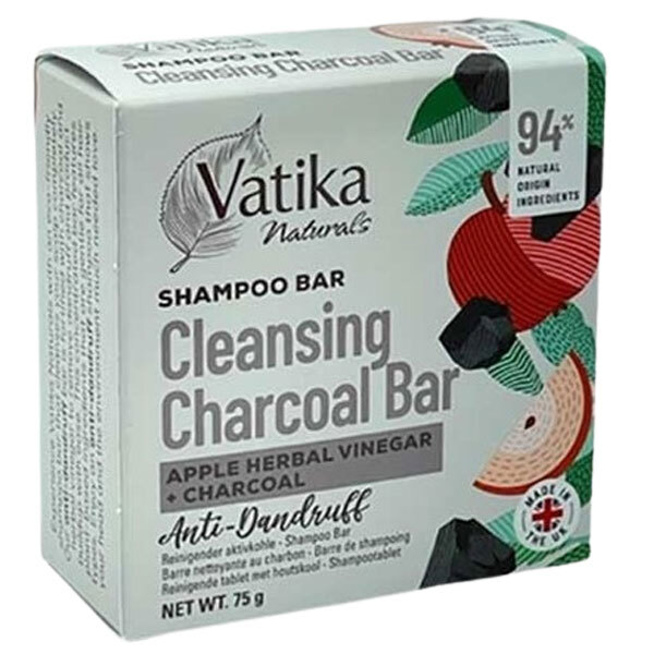 Barra de champú limpiadora de carbón Dabur Vatika Naturals