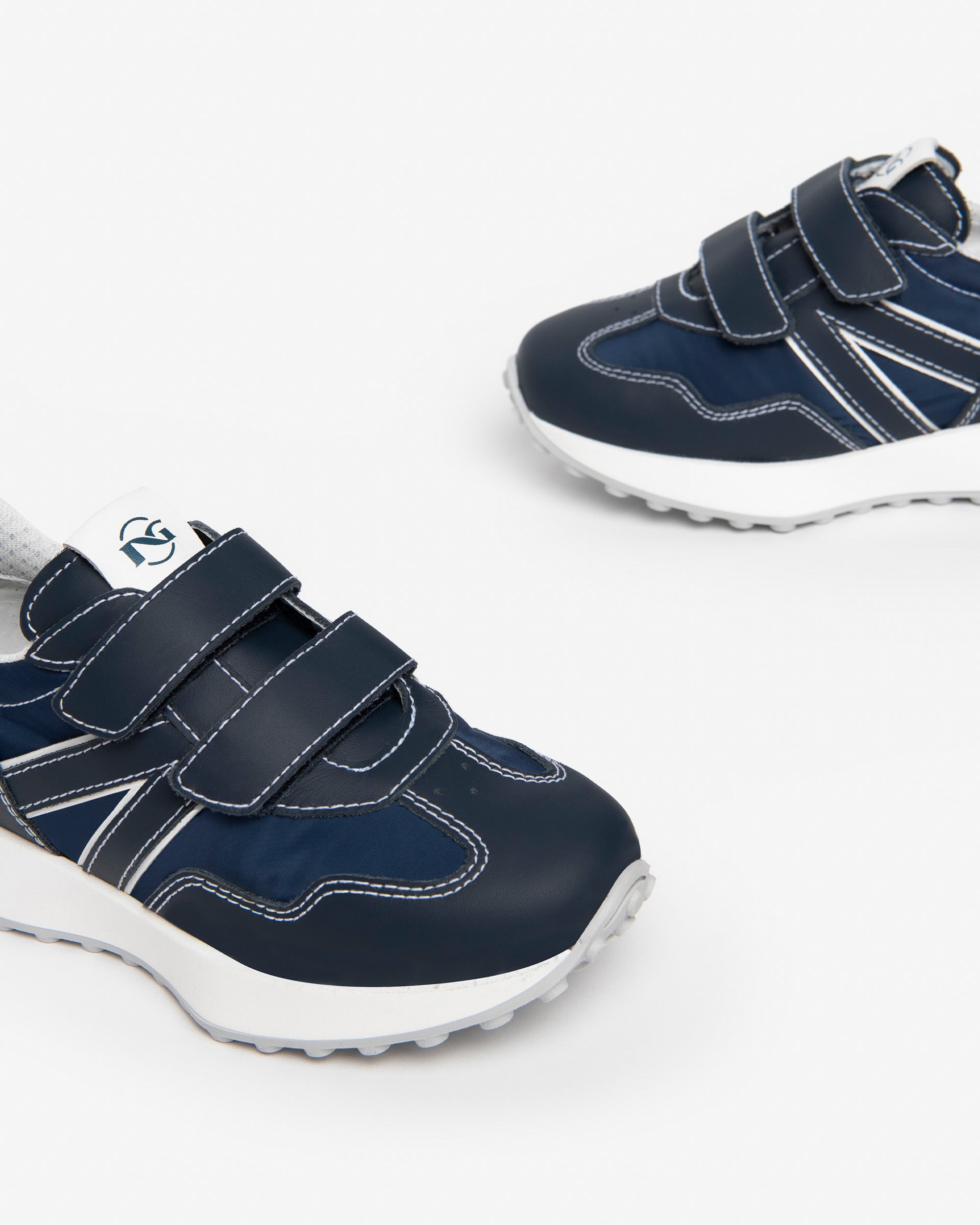  Baskets en cuir et toile pour enfants