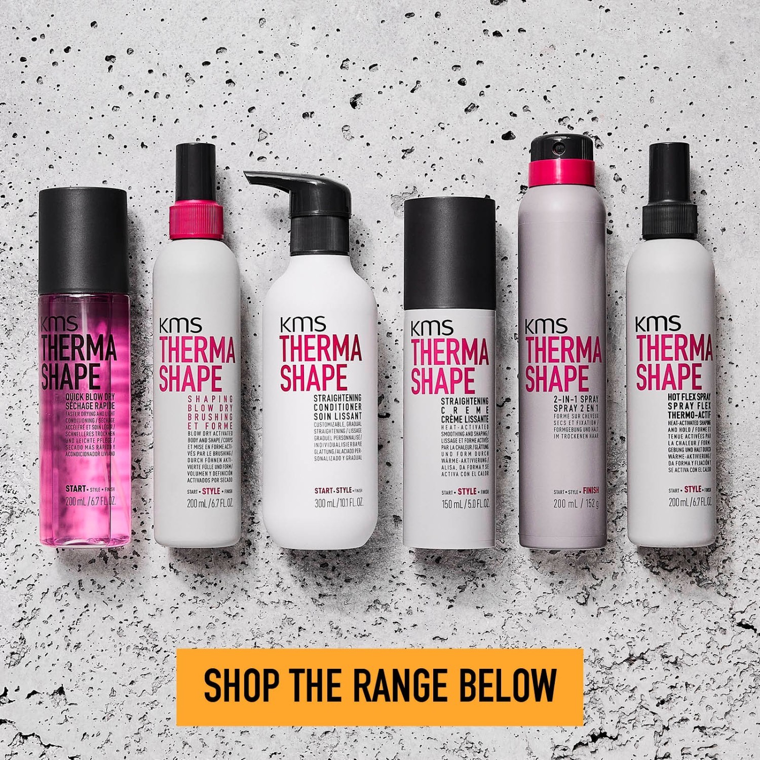 KMS karščio apsaugos kremas ThermaShape Quick Blow Dry - 200 ml