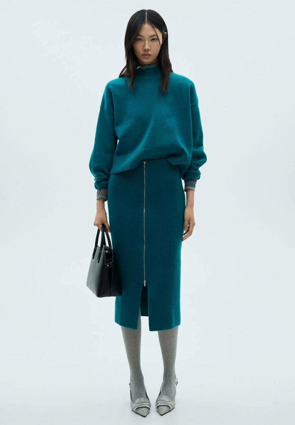 Jupe crayon Mango - verte