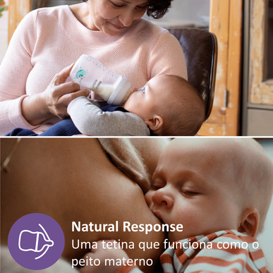 Sada zdobených kojeneckých lahví Philips Avent Natural Response (1 balení)