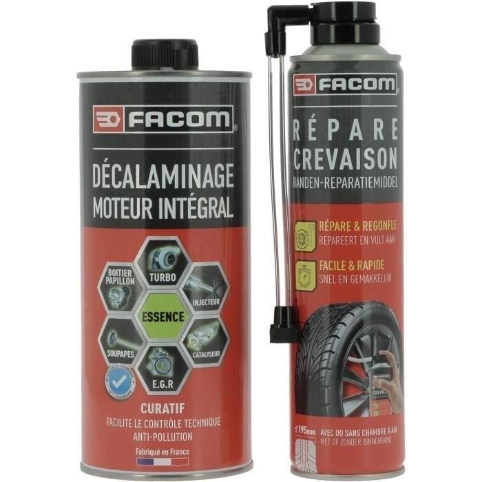 FACOM Descarbonizador de gasolina + Reparador de pinchazos 400 ml