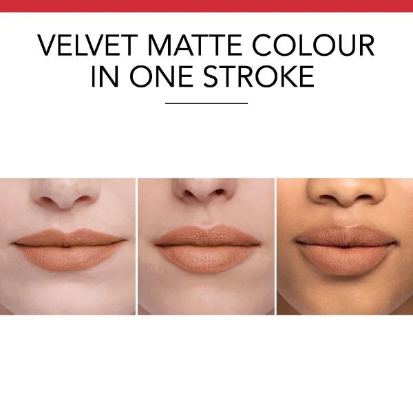 Rtěnka Bourjois Rouge Velvet The Lipstick odstín 01 Hey Nude