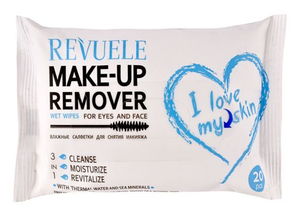 „I Love My Skin“ makiažo valymo servetėlės akims ir veidui Veido valymas