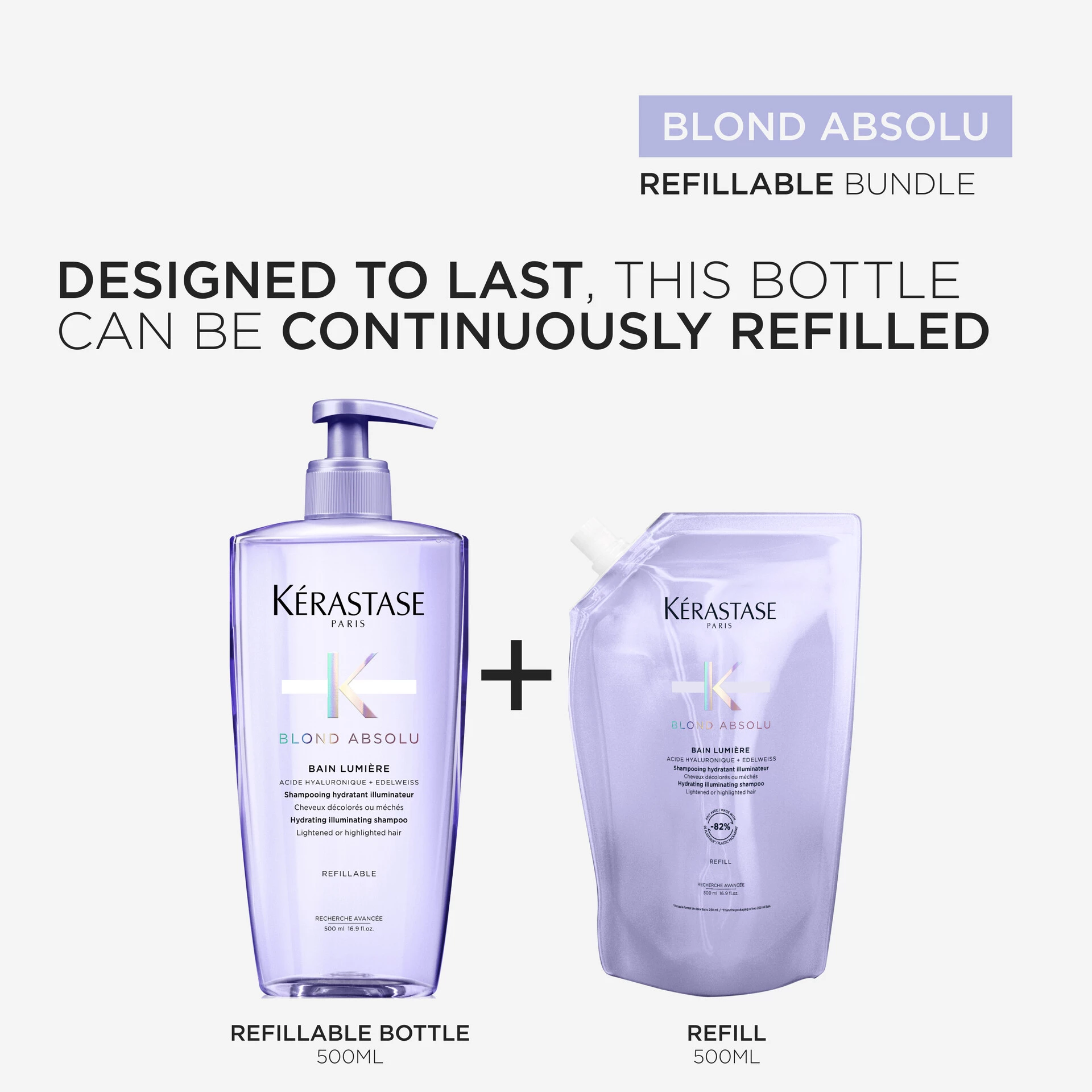 Blond Absolu Bain Lumière šampon refil 500 ml - Kérastase