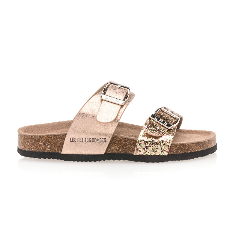 Sandalias rosas para niña / Zapatos de punta abierta