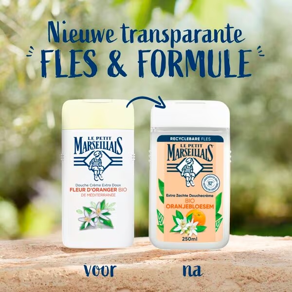 Le Petit Marseillais ekstra nježna organska krema za tuširanje s cvijetom naranče<br>250 ml