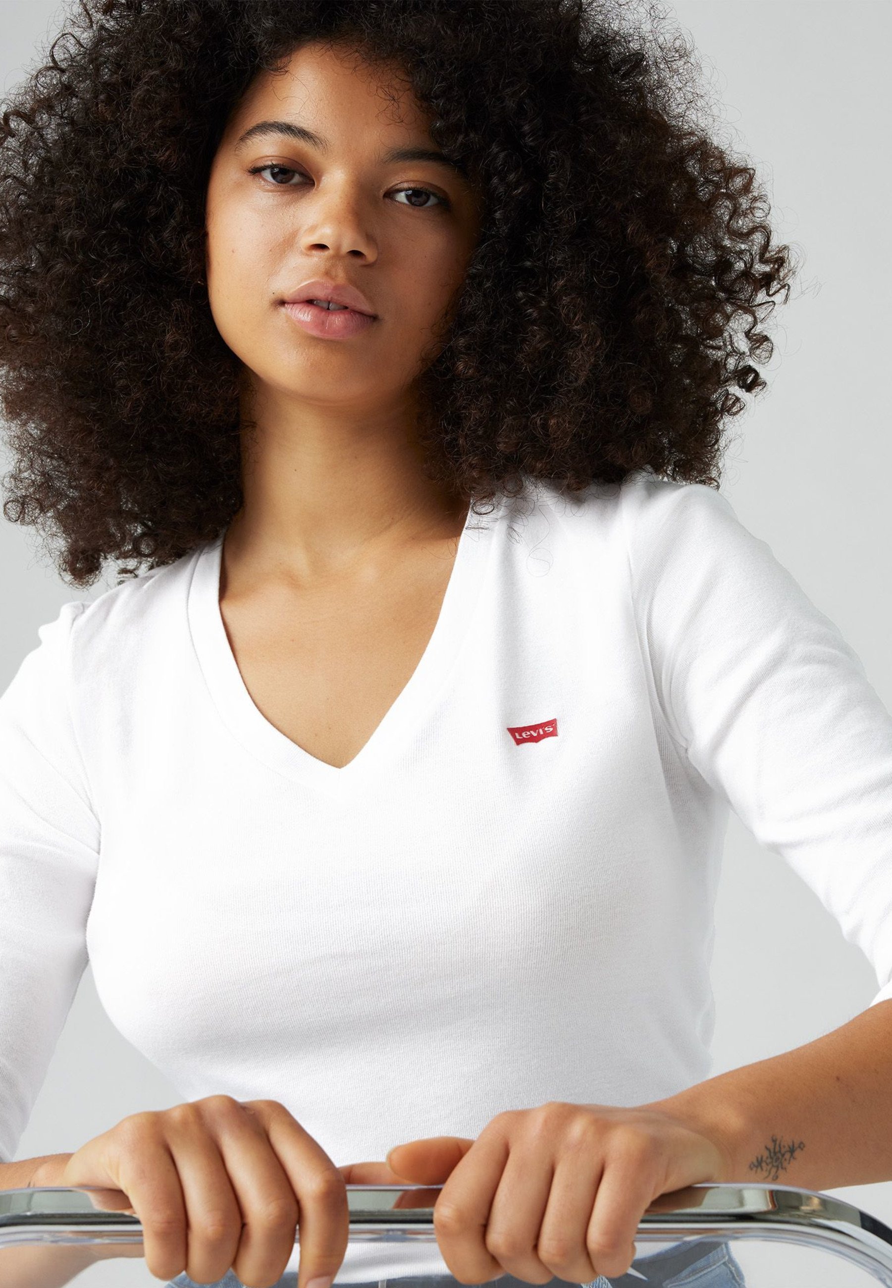 Levi's® ESSENTIAL - Maglia a maniche lunghe - bianca