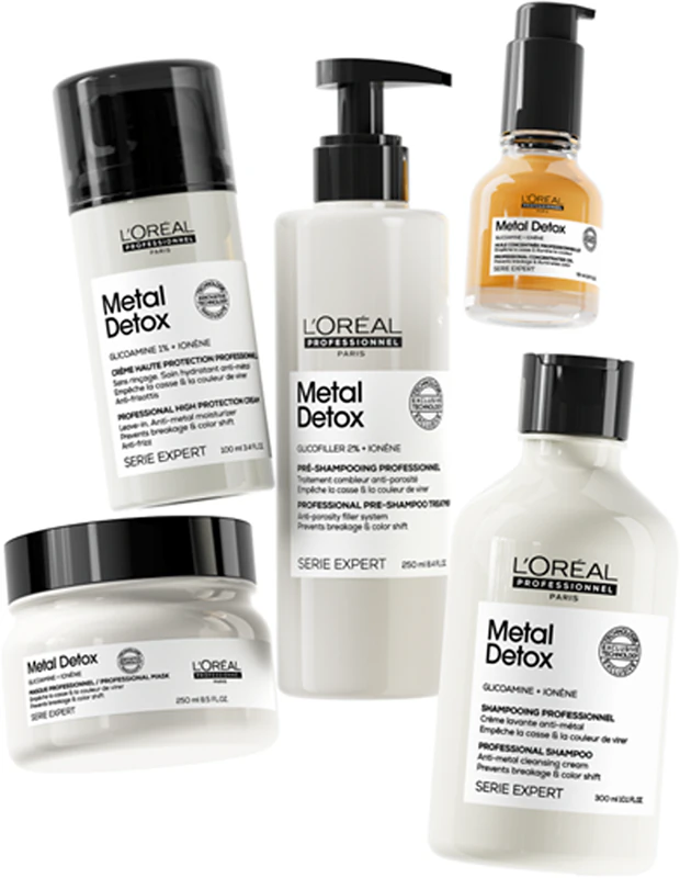 Ochranný krém L'Oréal Professionnel Serie Expert Metal Detox pre oslabené a lámavé vlasy