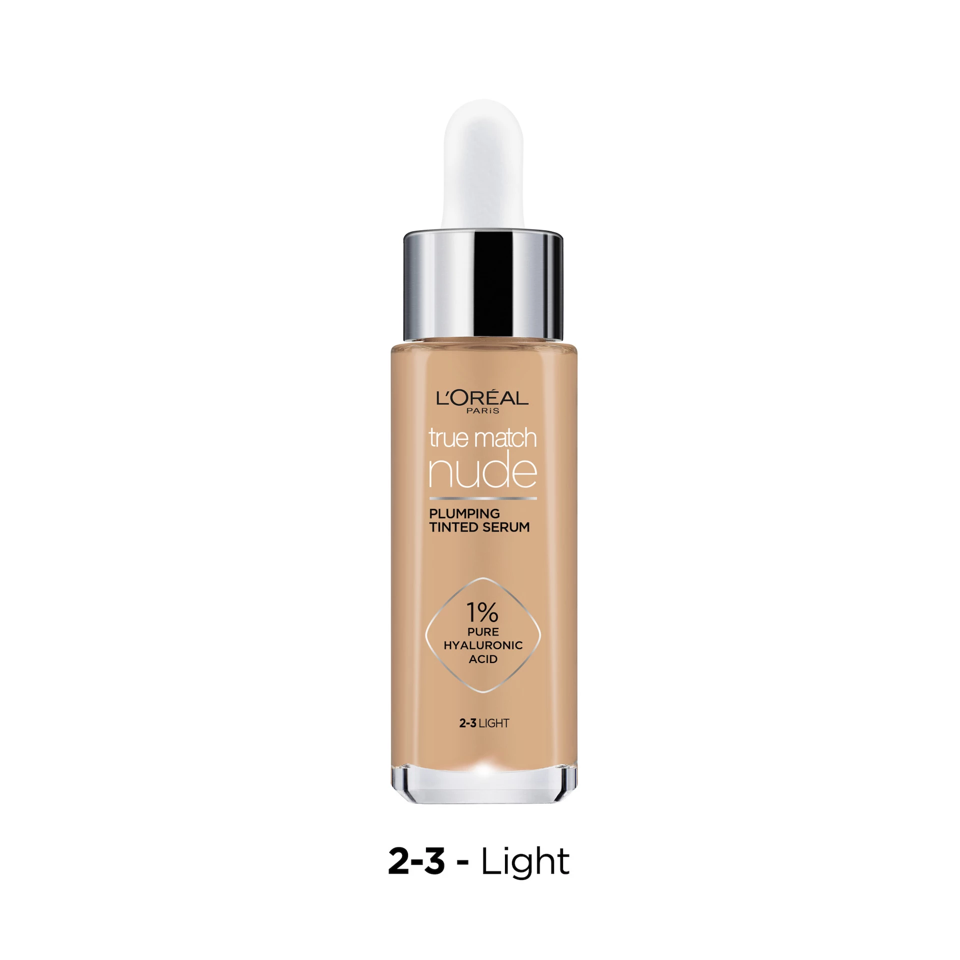 True Match Nude Plumping Tinted Serum Foundation 2-3 Light - L'Oréal Paris
