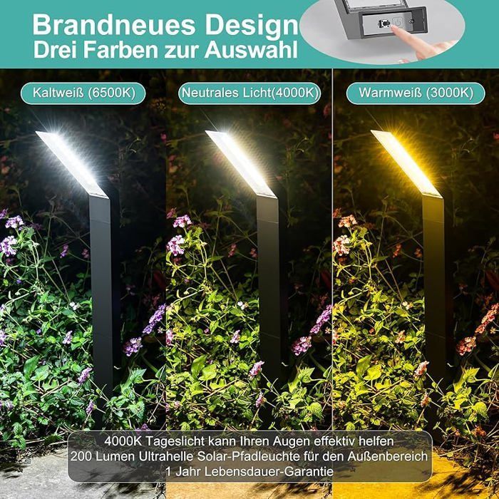 Foco solar exterior de 20 LED, resistente al agua IP55 con 3 modos, iluminación reflectora solar 2019
