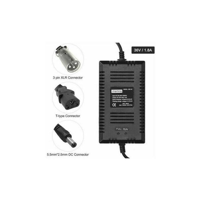 Chargeur de batterie 36V :arrêt automatique complet, vitesse de charge rapide. Convient aux scooters et vélos électriques, etc.