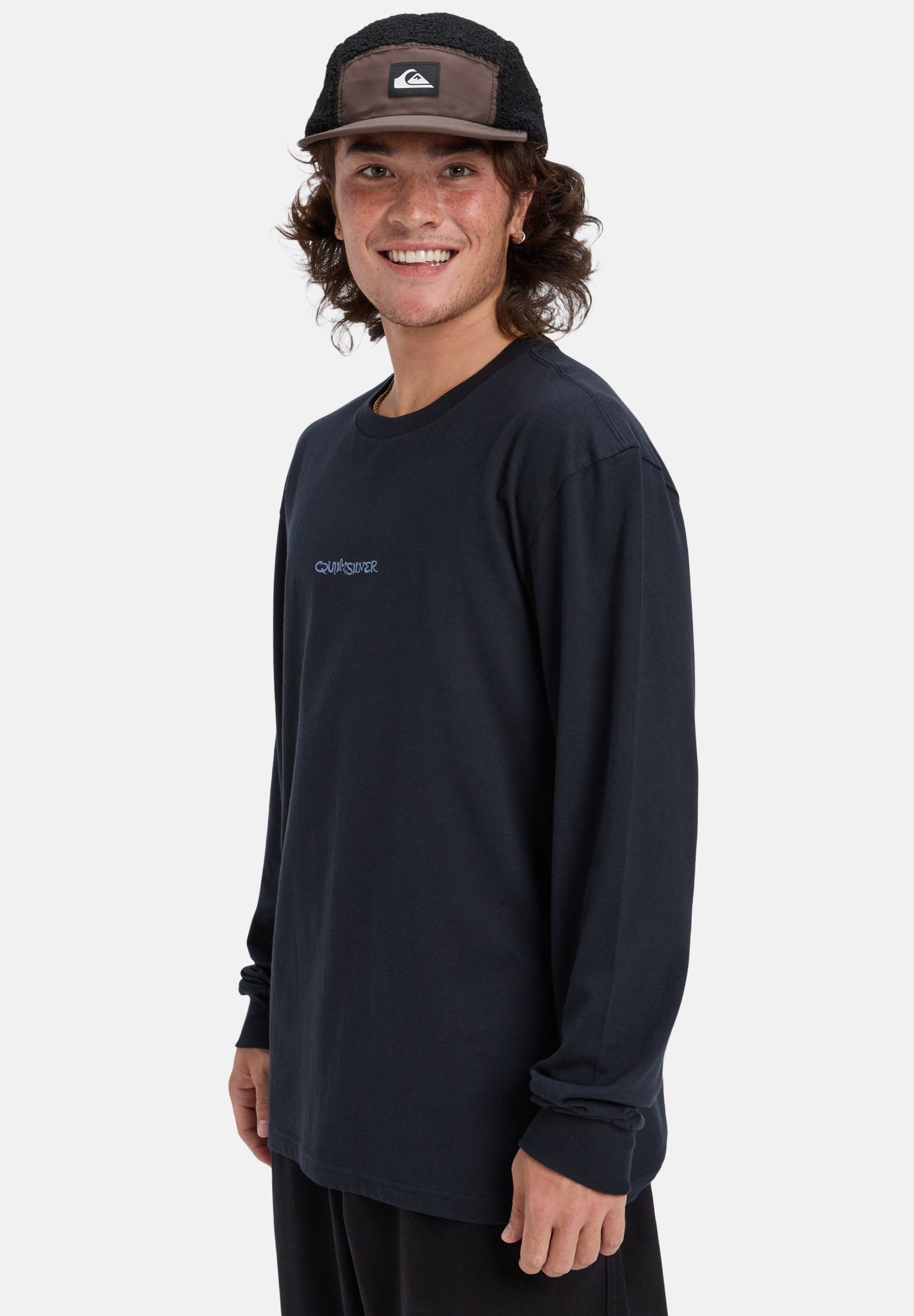 Quiksilver EVO SNAKE TYPE - Top met lange mouwen - zwart
