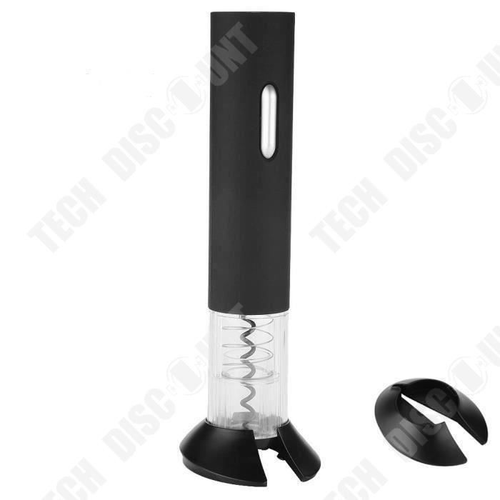 Abrebotellas eléctrico - TECH DISCOUNT - Negro - Diseño contemporáneo - 2 unidades