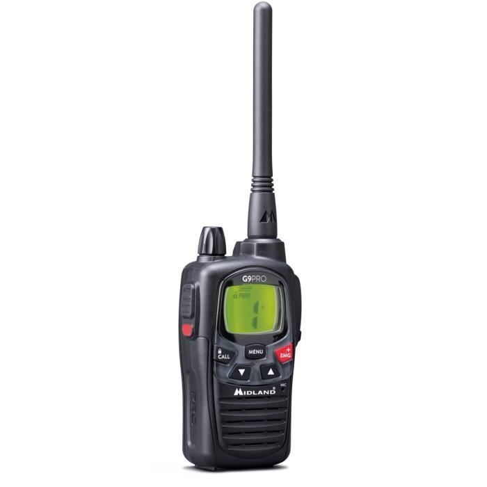 Walkie Talkie MIDLAND - G9 PRO PMR446/LPD - Negro