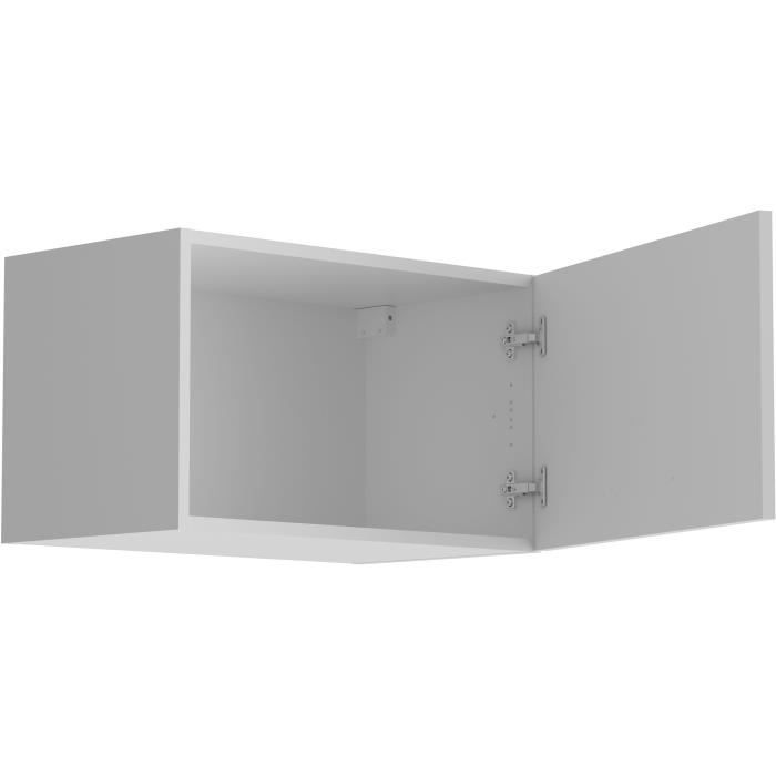 Armário de parede baixo com 1 porta - OSLO - Branco - L 60 x P 36 x A 35 cm - Cozinha - Contemporâneo - Fosco