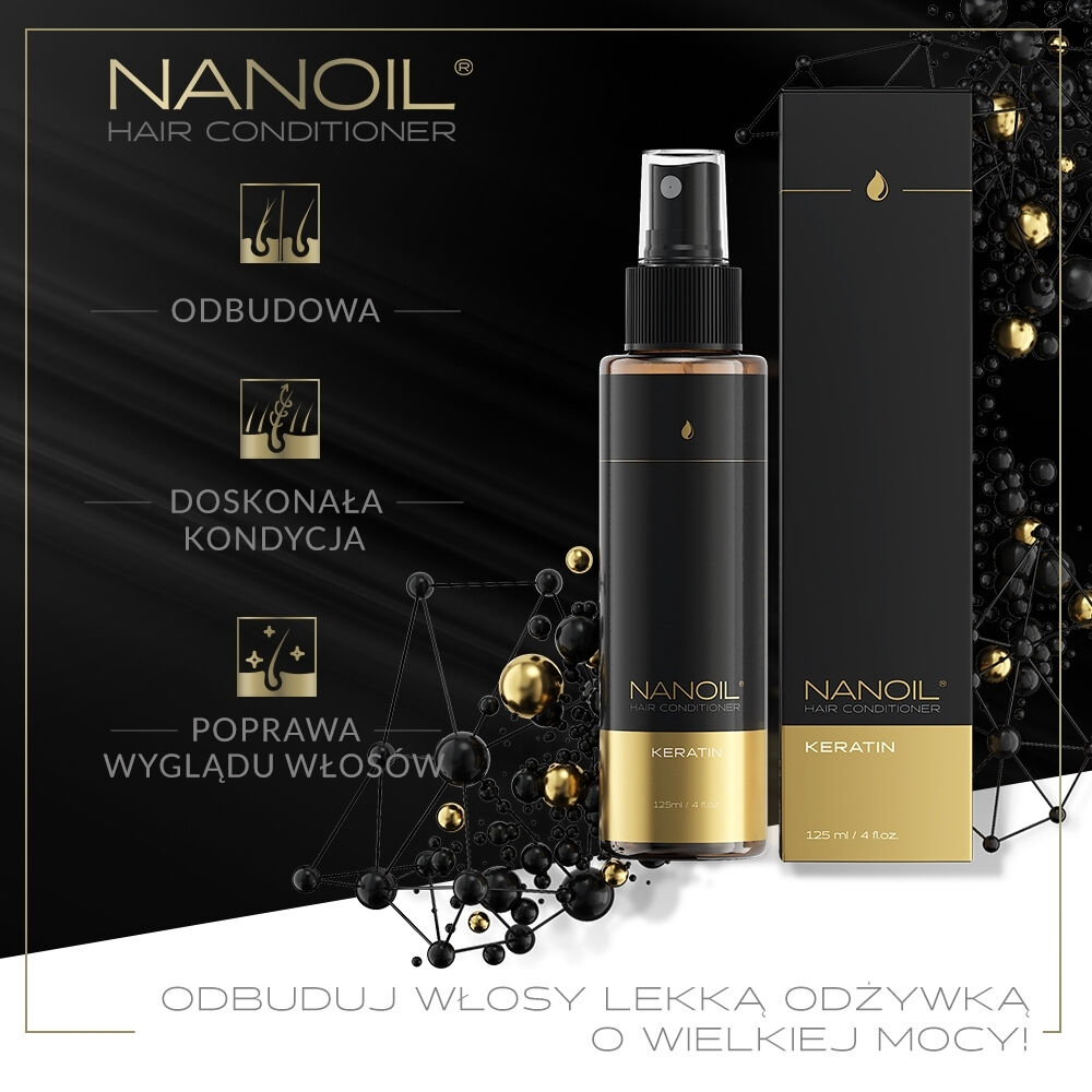 Nanoil keratinas