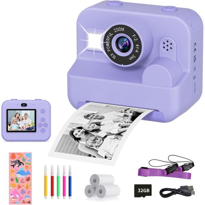 Appareil Photo Instantané Enfant 2.4