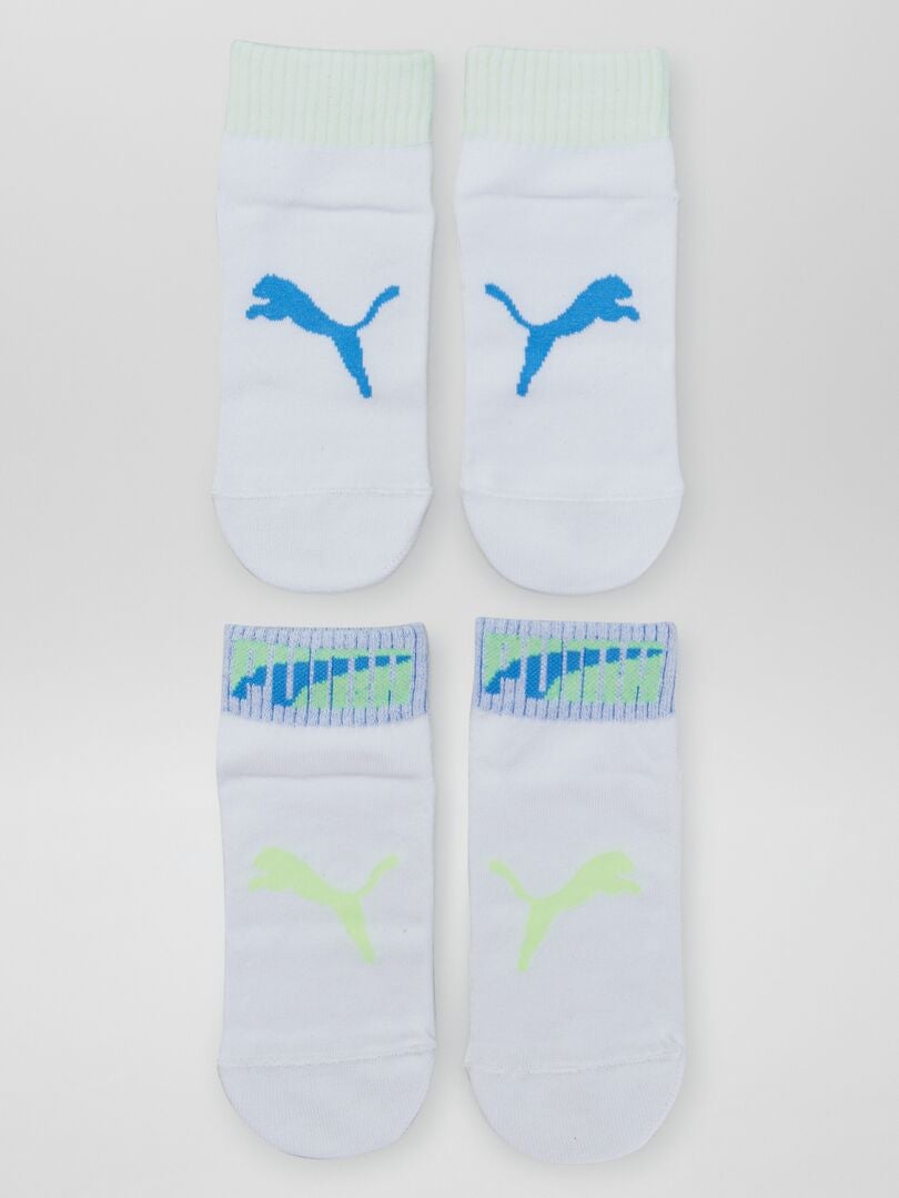 Juego de 2 pares de calcetines 'Puma' - BLANCOS