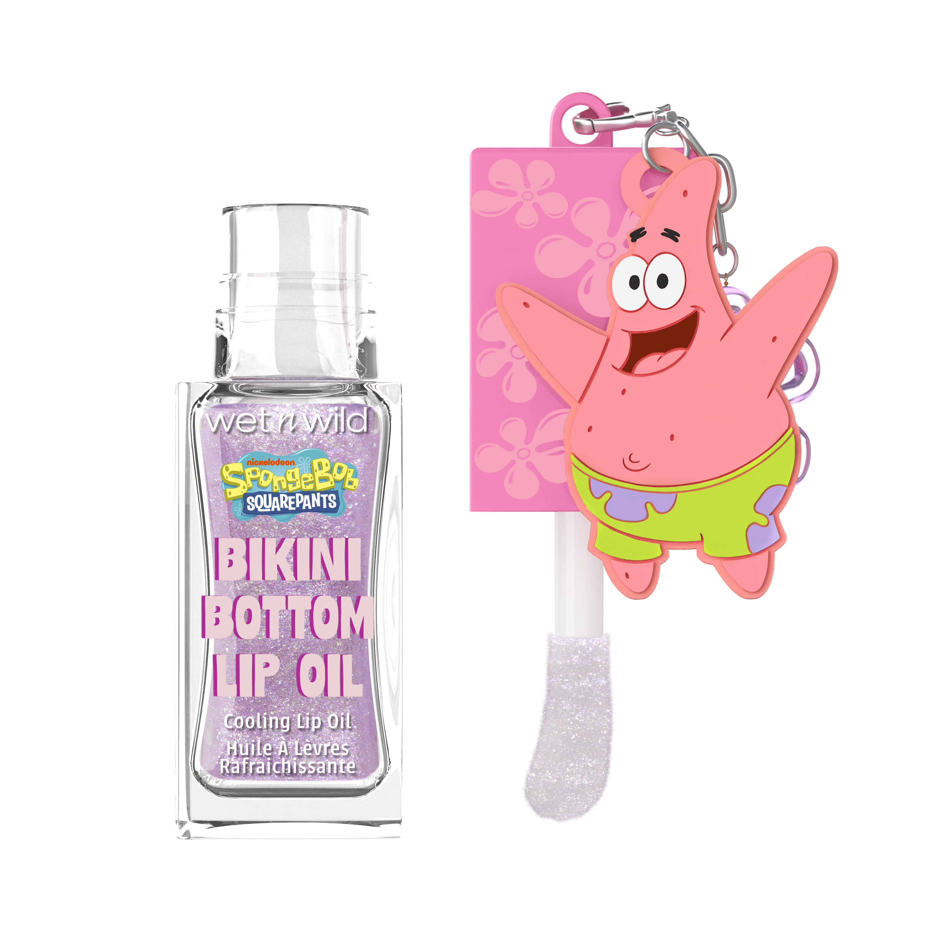 Olej na pery SpongeBob s príveskom na kľúče Lesky na pery a lesk na pery