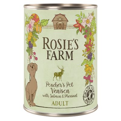 Pacote econômico da Fazenda Rosie's com 24 unidades de 400g