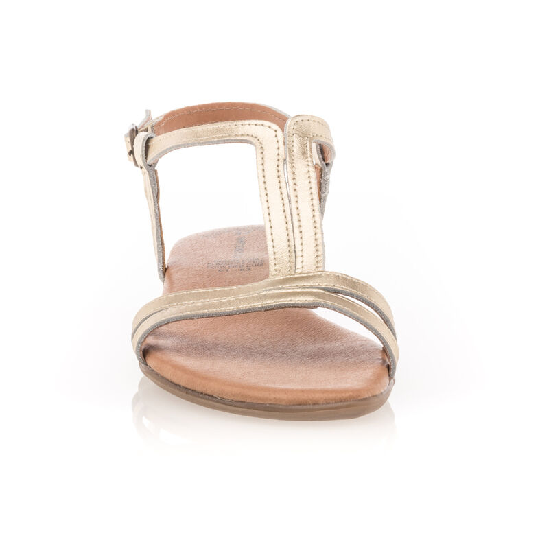Gelbe Damensandalen / Zehenfreie Schuhe