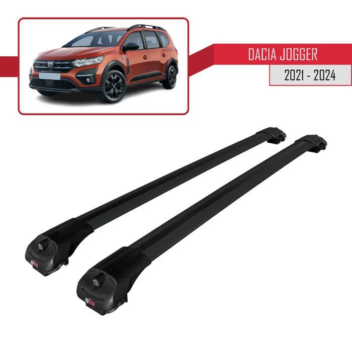 Compatible with Dacia Jogger 2021-2024 ACE-1 Roof Bars Car Roof Rack BLACK