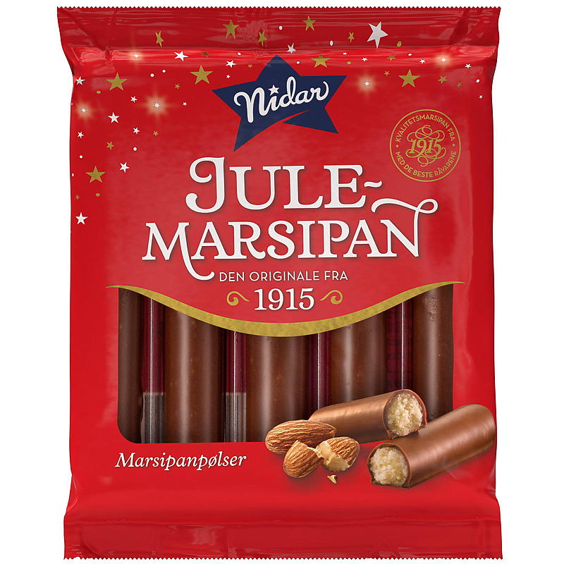Nidar Marcipanpølser 5-pk. 110 g Nidar