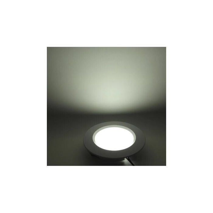Spot LED Encastrable Mini 55mm, 3W IP54 4000K, Aluminium Blanc pour Salle de Bain Cuisine Meubles