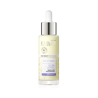 Eveline Serum Shot 0.2% Retinol Kasvoseerumi Ryppyjen ja Ilmejuonteiden Vähentämiseen 30 ml