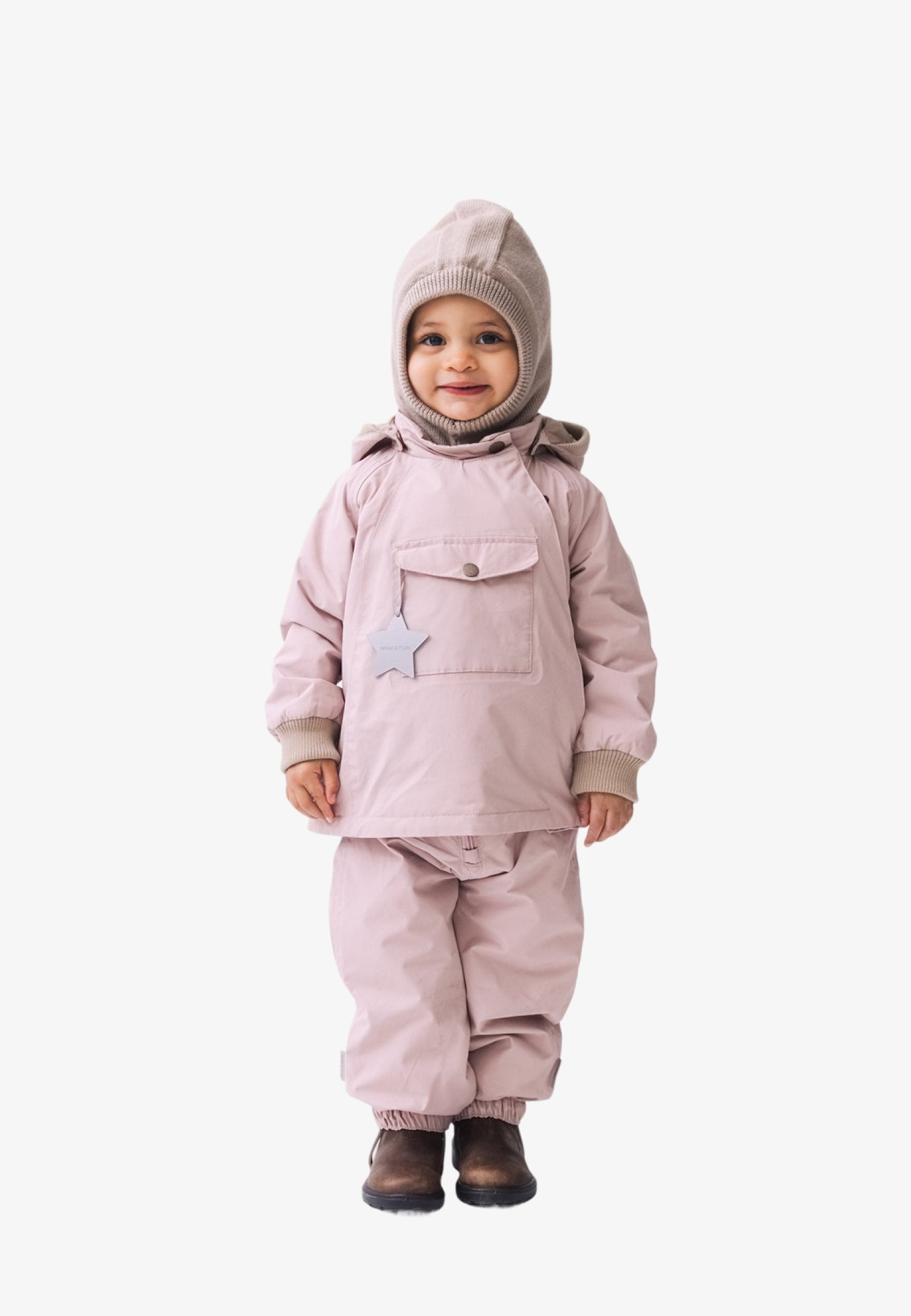 MINI A TURE MATWALETAYO TUTA DA PIOGGIA PER TUTTE LE STAGIONI. GRS UNISEX - Pantaloni antipioggia - rosa adobe