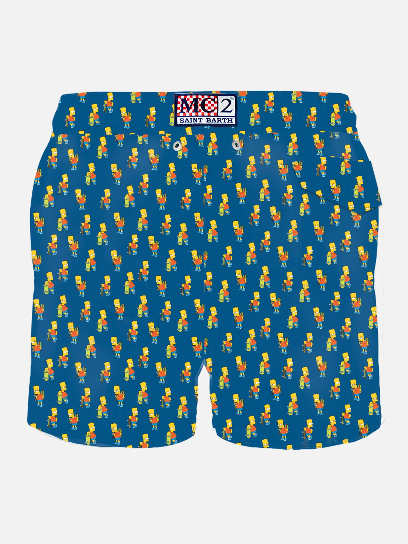 Costume da bagno da uomo in tessuto leggero con stampa skater Bart | E
