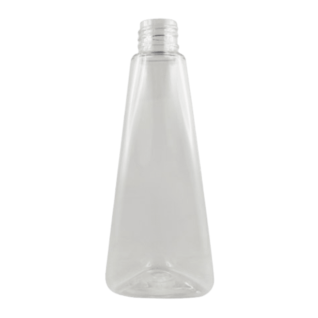 Flacon PET transparent Prisme 100 ml - 20/410 - sans bouchage