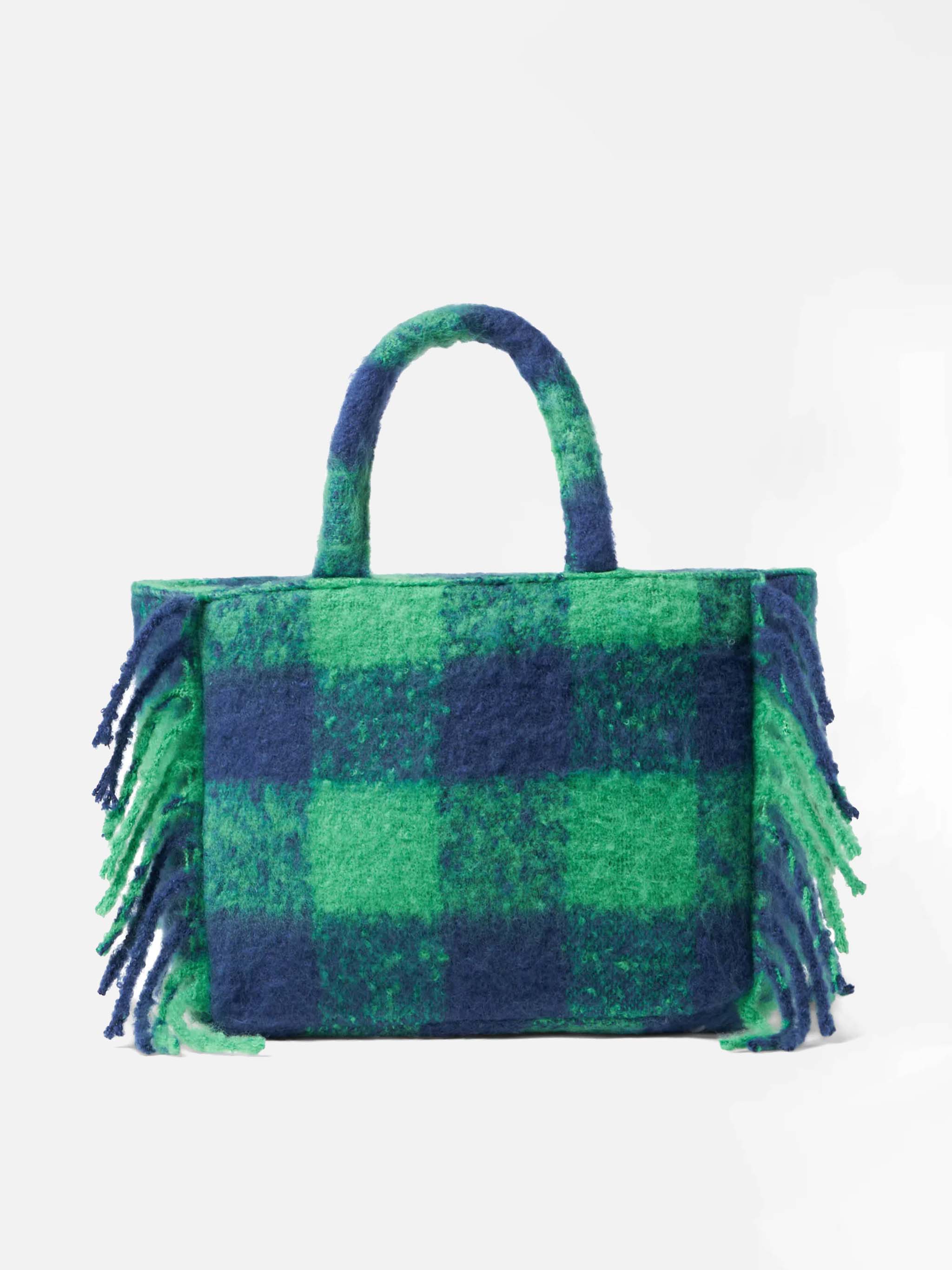 Sac à main Colette à imprimé tartan vert