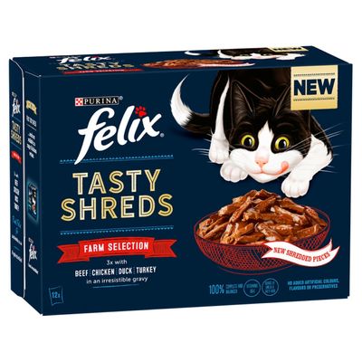 Felix Tasty Shreds 12 x 80 g