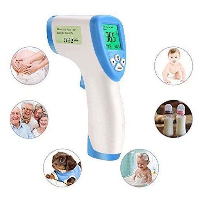 Babythermometer, thermometer voor kinderen/volwassenen/oppervlaktethermometer voor objecten, contactloze digitale infrarood voorhoofdthermometer