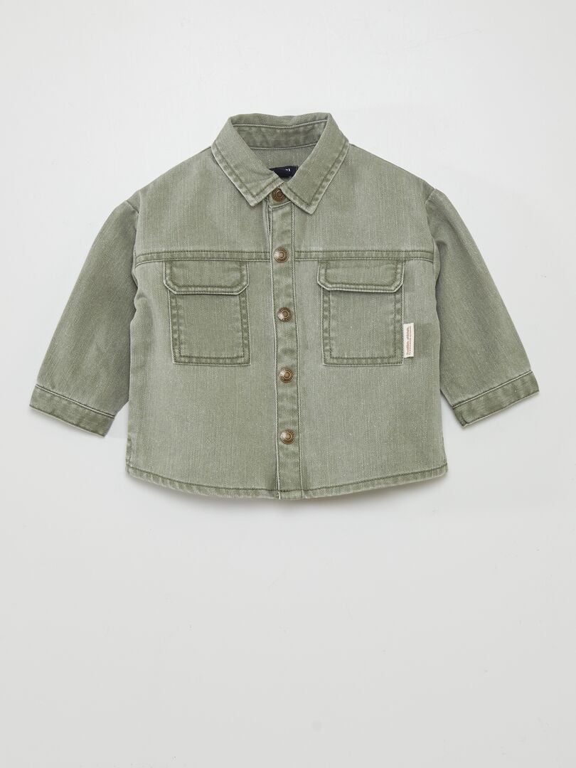 Camisa jeans - VERDE