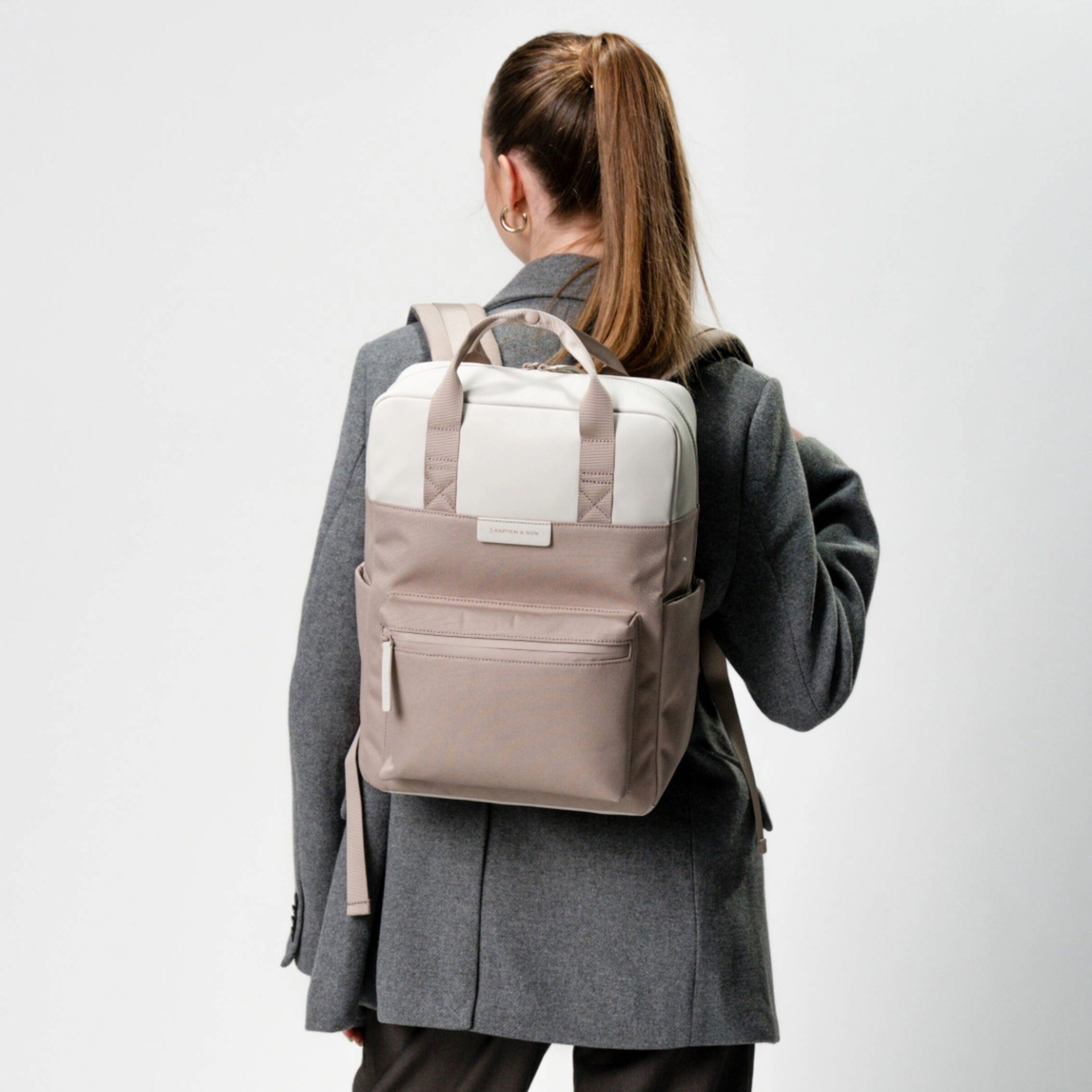 Sac à dos à langer Bergen Pro couleur argile mate