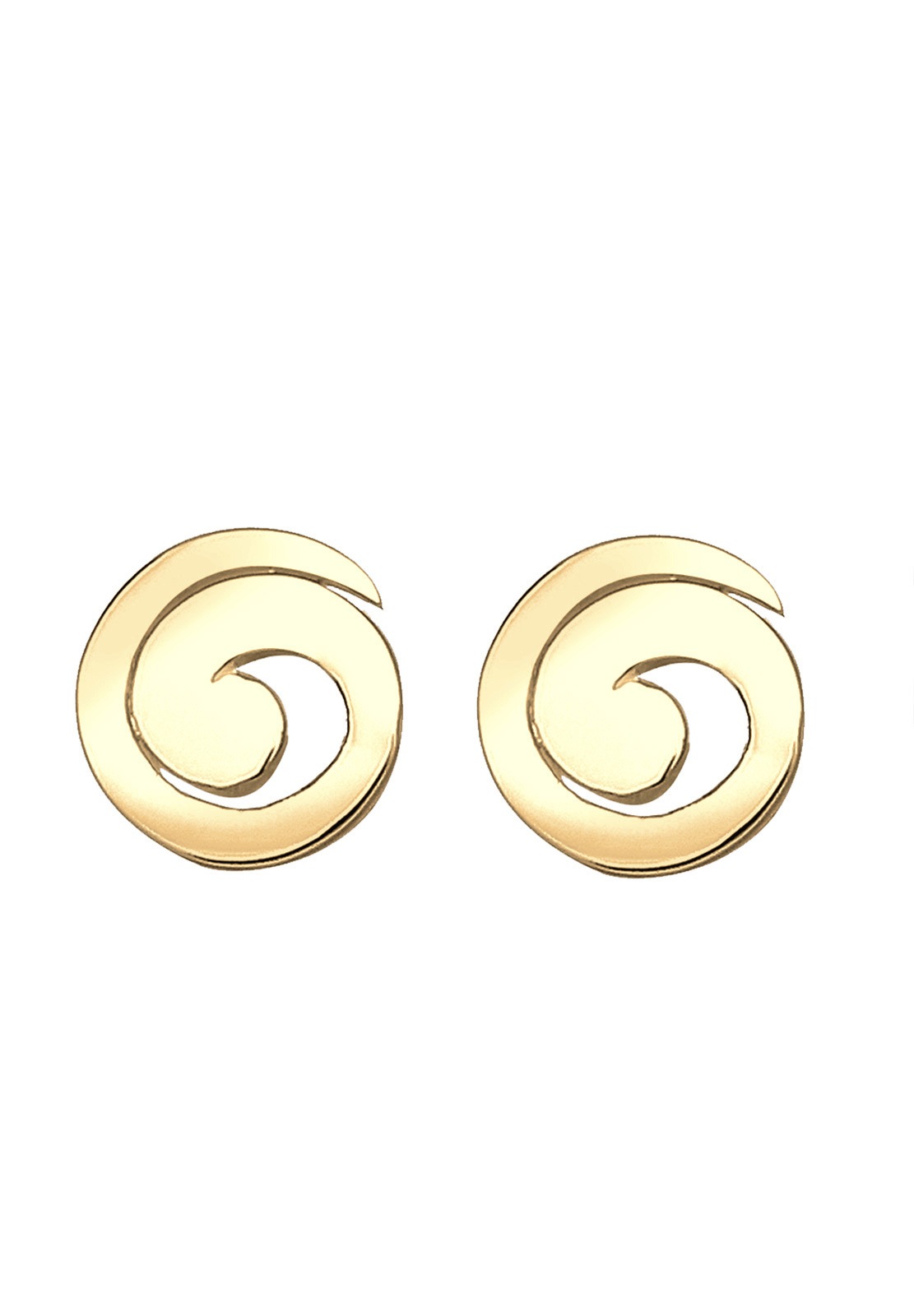 Elli Femmes Clous d'oreilles Spirale Géo Basique Ludique en Argent Sterling 925