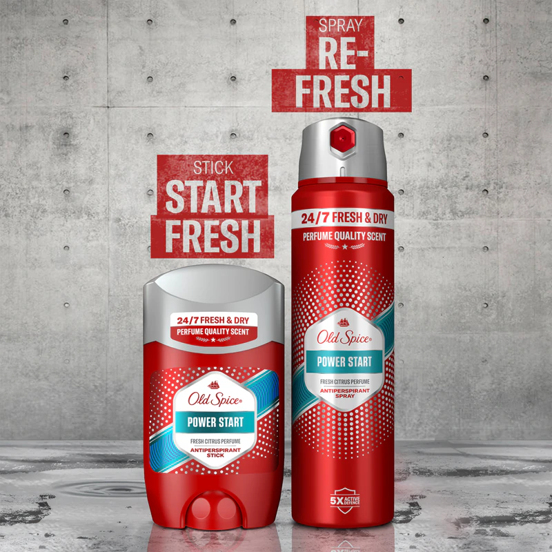 Spray antitranspirante Old Spice Power Start para homens