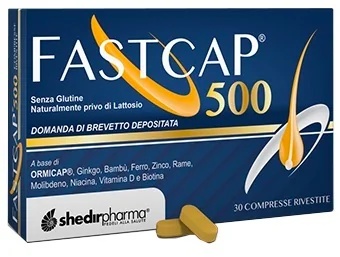 SHEDIR Fastcap 500 prehransko dopolnilo za lase 30 tablet za zdravje las