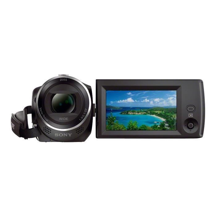 Videocámara Sony Handycam HDR-CX240E 1080p 2,51 MP Zoom óptico 27x Flash para tarjeta Carl Zeiss Negro