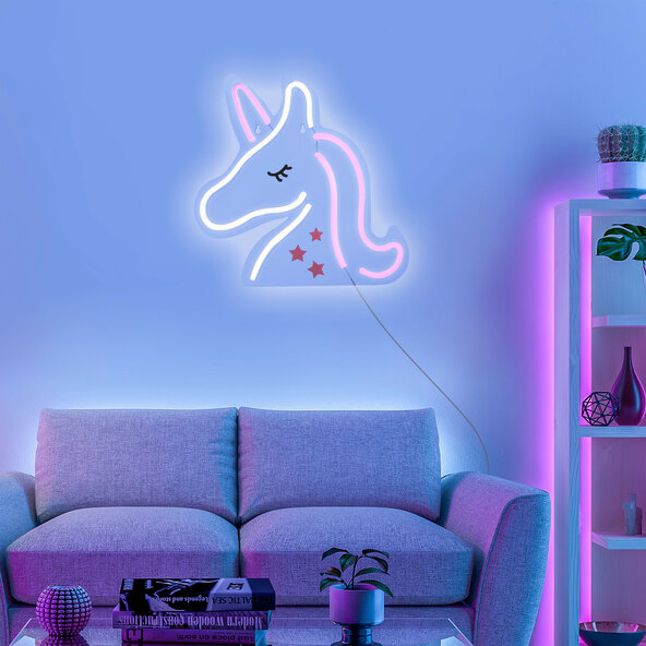 LED-Neon-Schild Einhorn